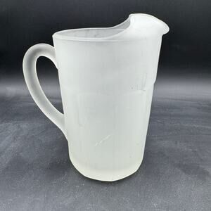 Vintage Hazel Atlas Satin Glass Pitcher